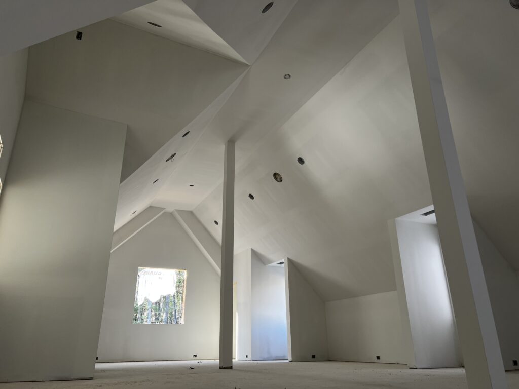Dry wall in winery