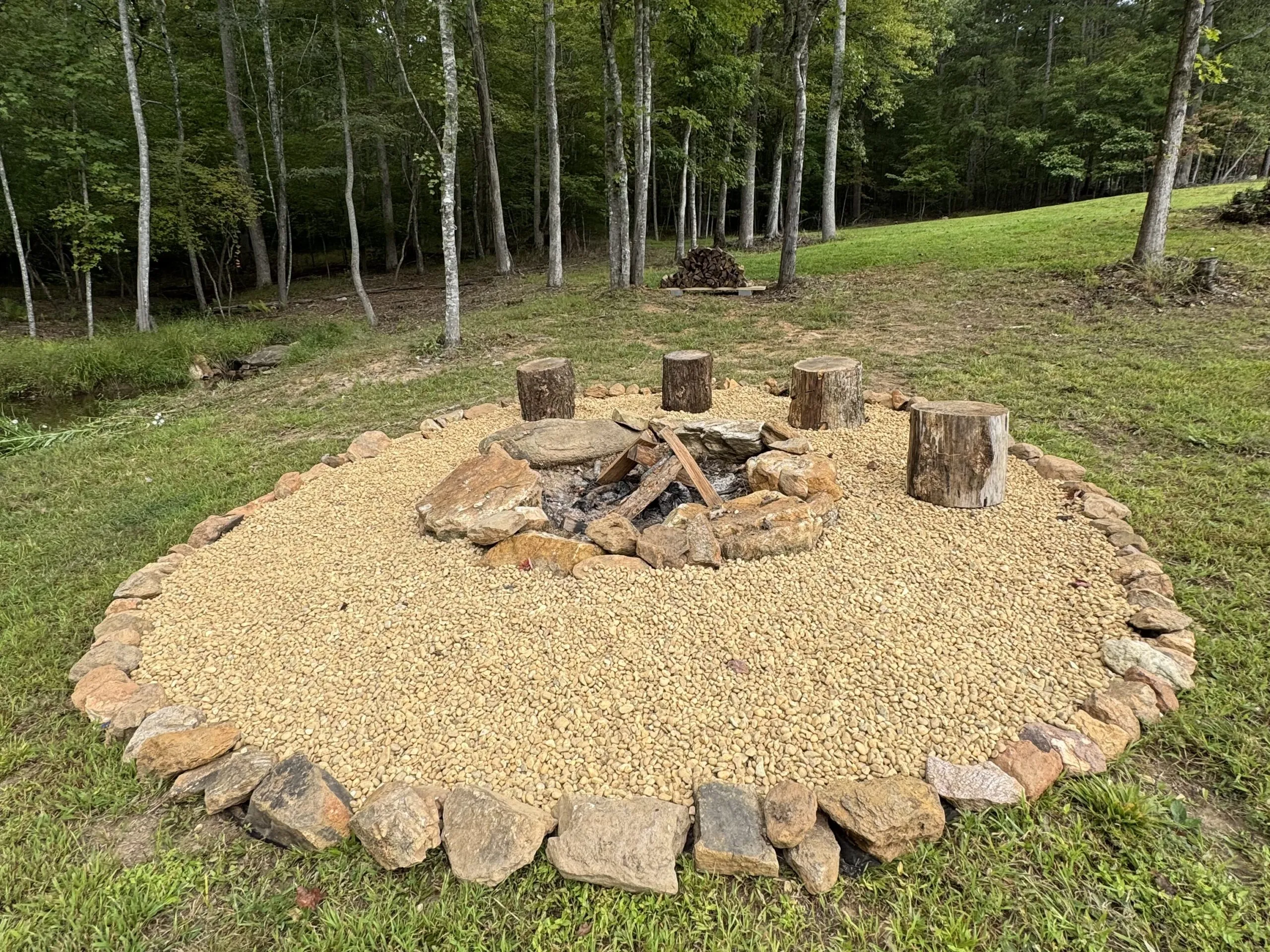 New fire pit